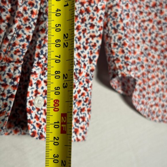 Gap Floral Print Boyfriend Fit Long Sleeve 100% Cotton Shirt, Women's Size M - Picture 6 of 8